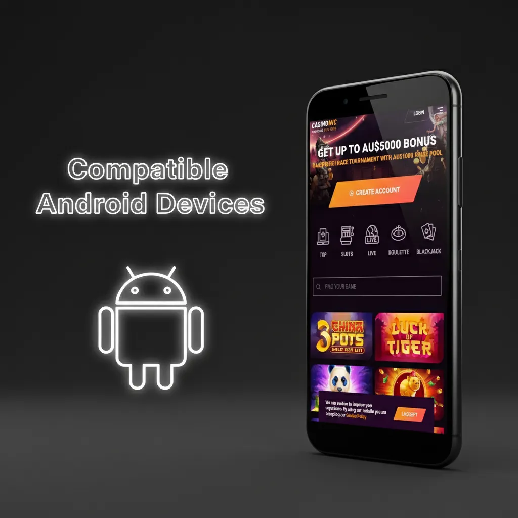 Compatible Android phones in Australia: Samsung S20–S24, A54/A34; Pixel 6–8; OPPO Reno8/10; Xiaomi 12/13; OnePlus 10T/11.