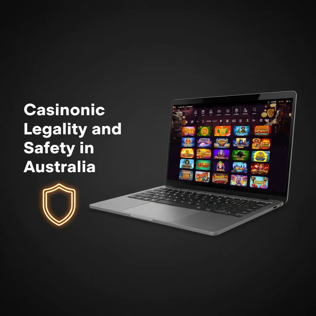 Casinonic legality in Australia: internationally licensed, SSL-secured, with age checks, limits, and support for safer play.
