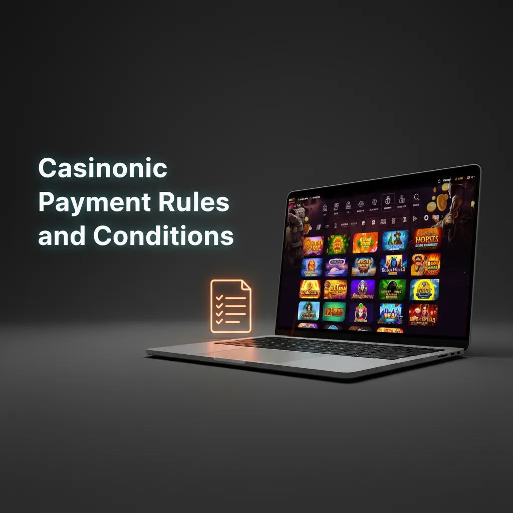 Casinonic AU payment rules infographic: same-name payments, KYC, return-to-source withdrawals, wagering, bank timelines