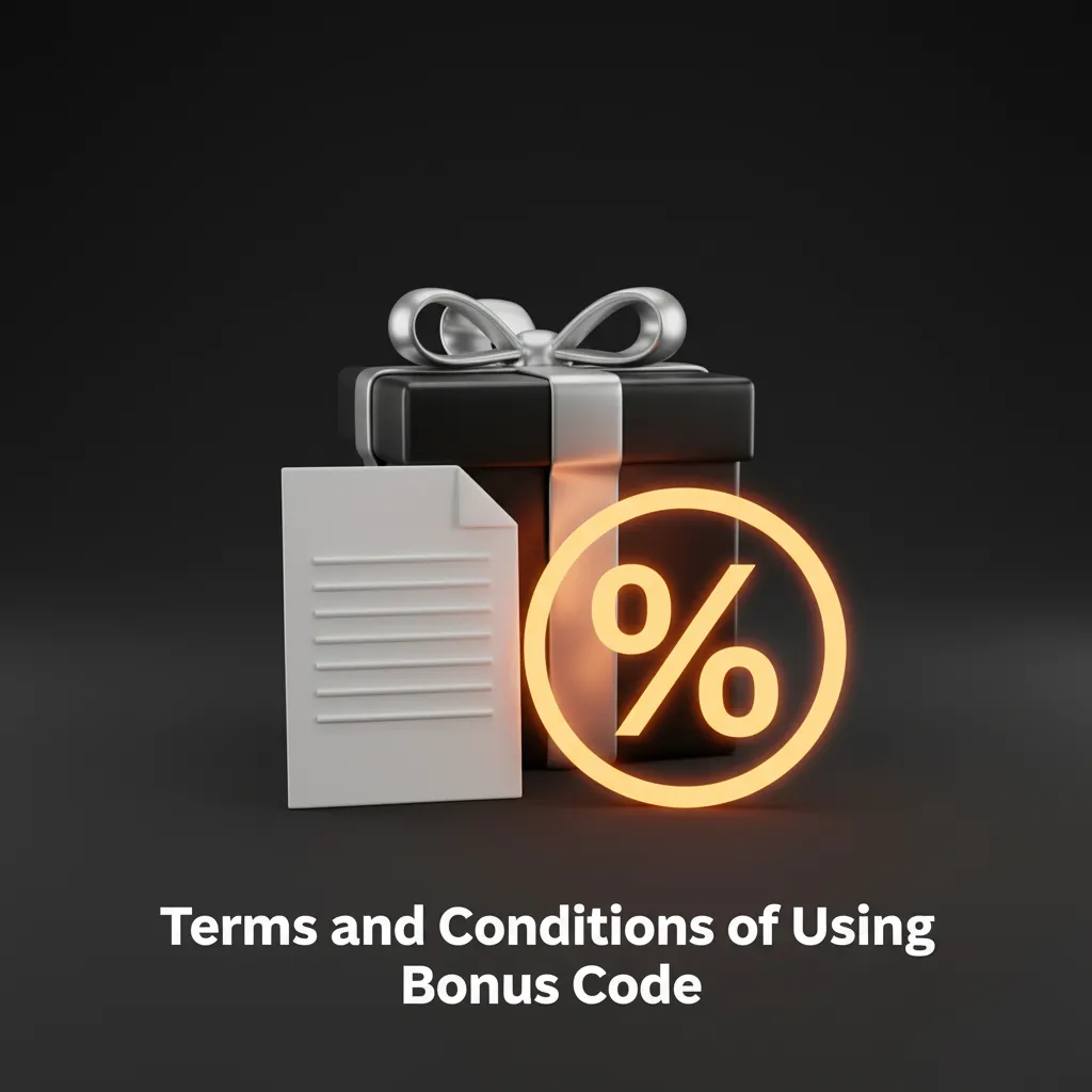 Terms and conditions graphic for bonus code: AU 18+, deposit rules, wagering, free spins limits, KYC, gamble responsibly.