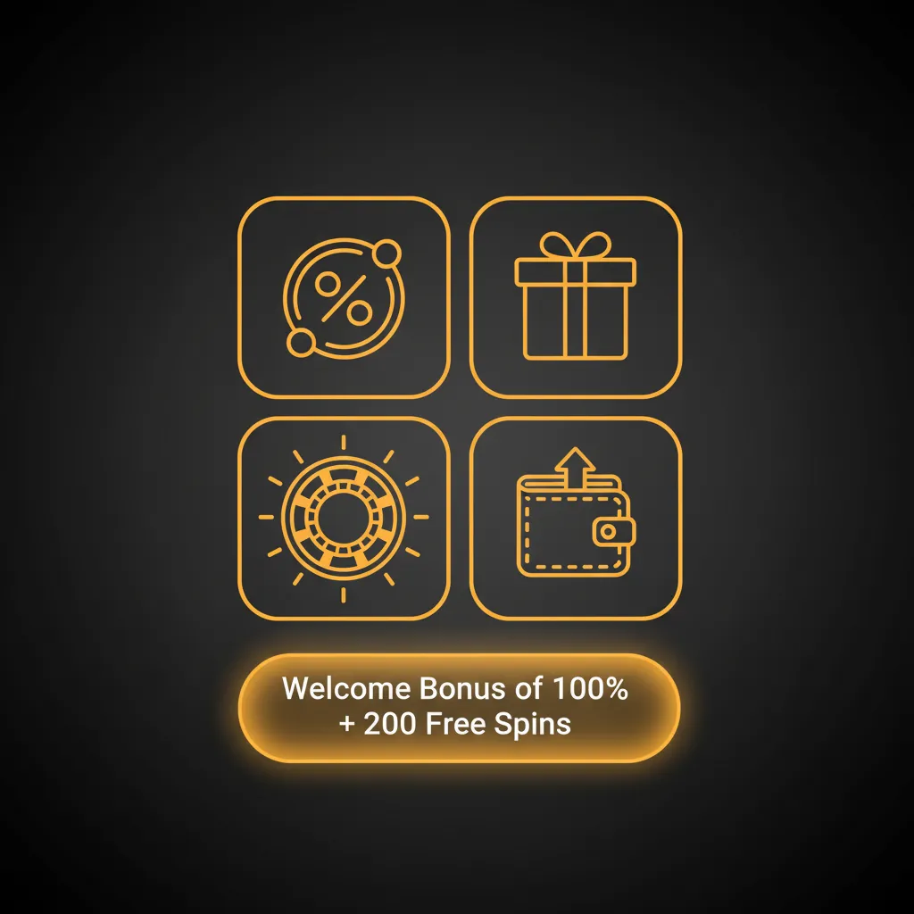 Promo banner: Welcome Bonus 100% match + 200 Free Spins, AU$20 min deposit; 40x bonus, 30x spins wagering.