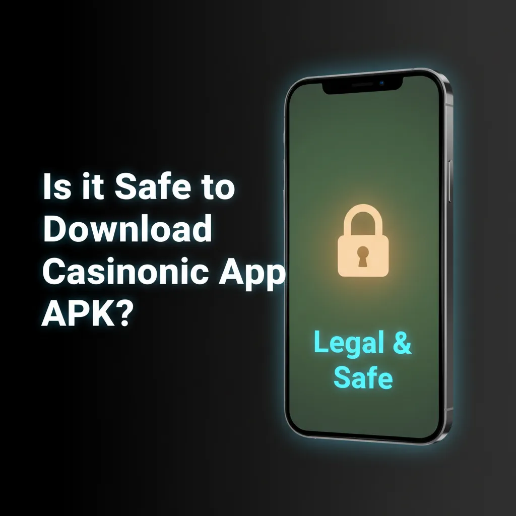 Secure, licensed Casinonic APK download with SSL encryption for safe mobile casino betting and payments.