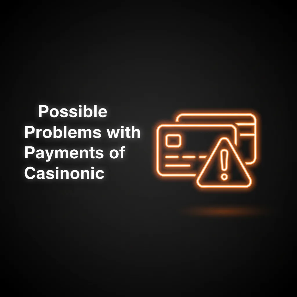 Casinonic payment issues infographic: card declined, exceeded limit, KYC pending, bonus locking funds, wrong details.