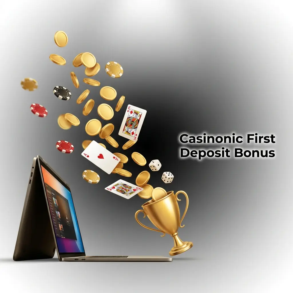 Casinonic first deposit bonus offering Australian players a 100% match up to AU$5,000 for casino and sports betting