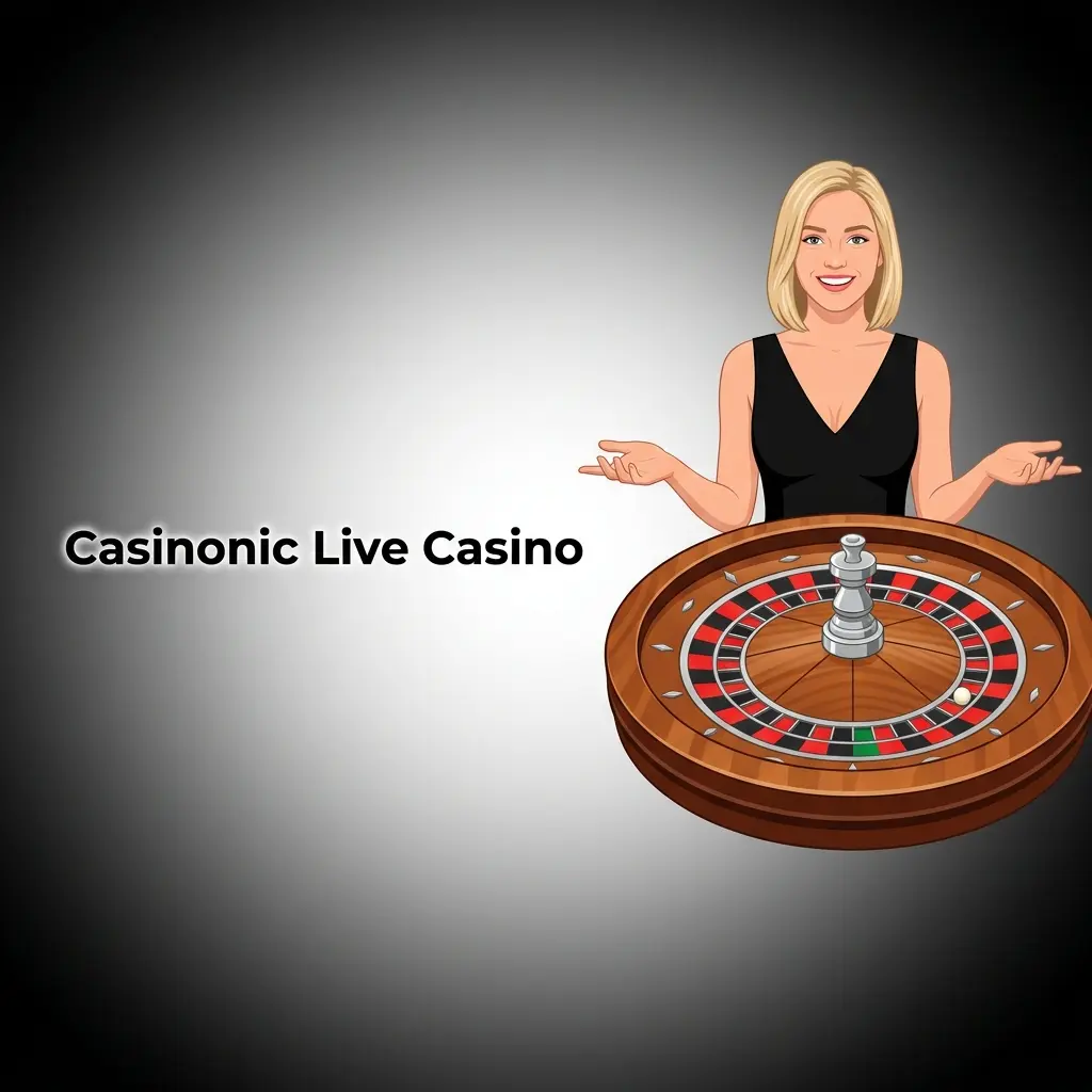 Casinonic Live Casino with professional dealers streaming Blackjack, Roulette, Baccarat and live game shows in real time