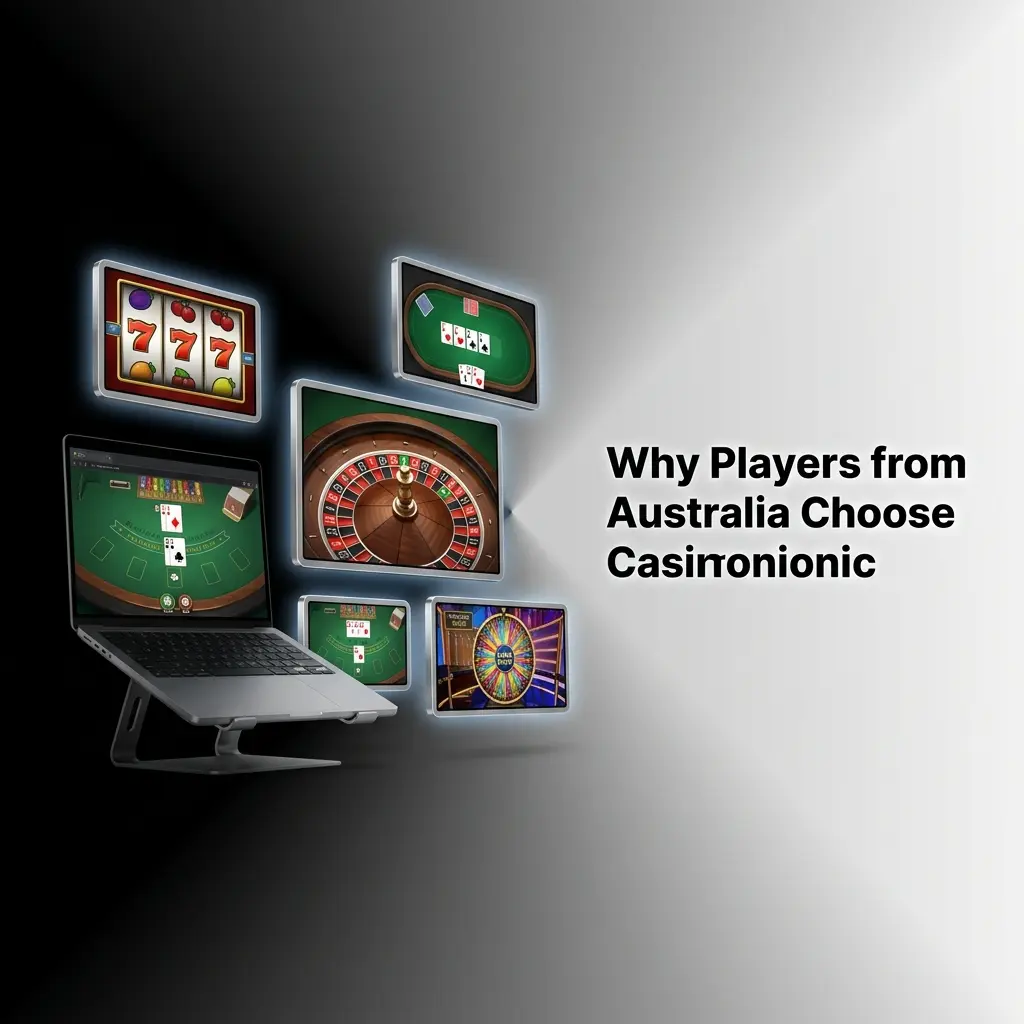 Australian players choosing Casinonic for AUD support, big bonuses, thousands of pokies, and a licensed secure platform.
