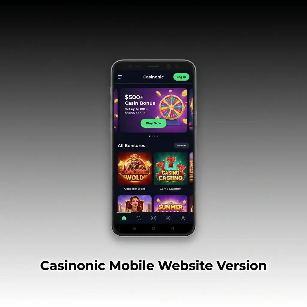 Casinonic Mobile Website Version